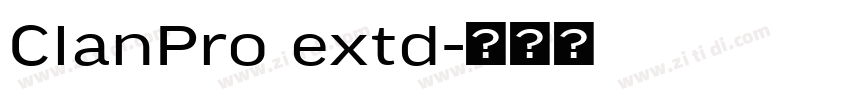 ClanPro extd字体转换